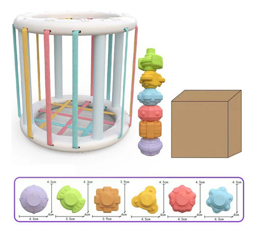 Juguete Interactivo De Habilidad Motora Montessori Color Blanco