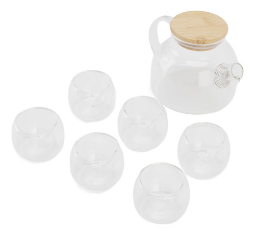 Bule De Vidro 500ml Conjunto De Bules De Vidro De 6 Xícaras