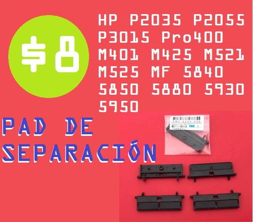 Pad De Separación Almohadilla Pro400 M521, P2035