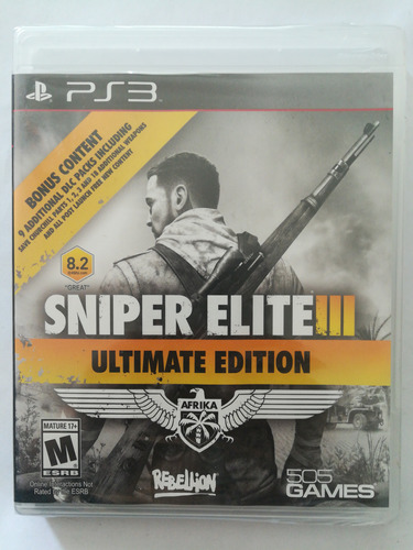 Sniper Elite Iii 3 Ultimate Edition Ps3 100% Nuevo Original