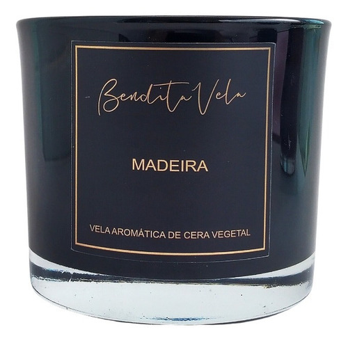 Vela Aromatizada De Madeira Cera Vegetal