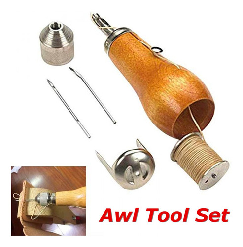 Profissional Stitcher Costura Awl Kit Ferramenta Linha De Ce