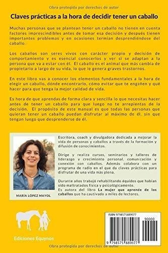 Lo Que Necesitas Saber Antes De Tener Un Caballo Un, De López Mayol, María. Editorial Independently Published En Español