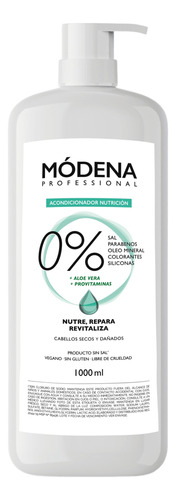 Acondicionador Nutrición Sin Sal Aloe Y Provitaminas 1 L