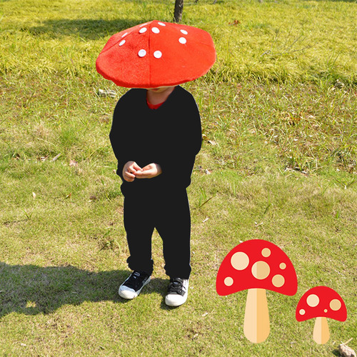 Sombrero De Hongo Disfraz Favor Suministros Gorras Cosplay
