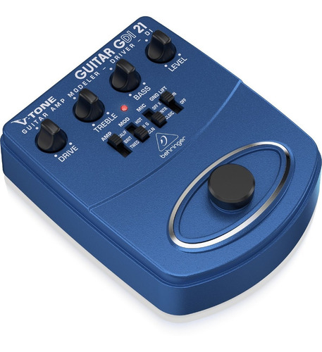 Pedal De Preamplificación De Guitarra Behringer Gdi21 Vtone Color Azul