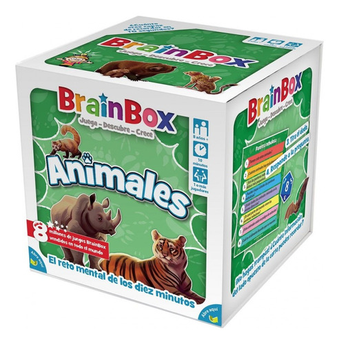 Brainbox Animales - Juego De Mesa - En Español / Diverti