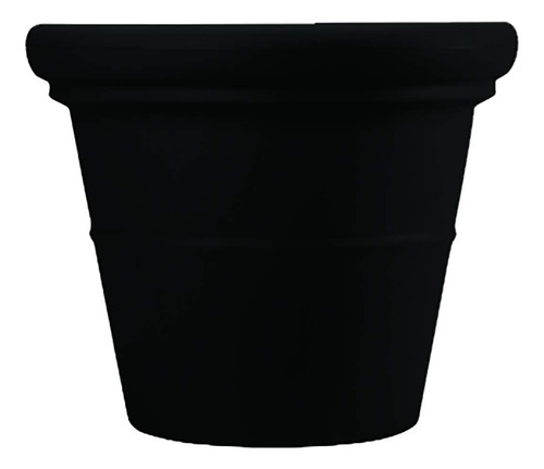 Akro Mils Tea24000g18 24inch Terrazzo Round Pot Black Onyx