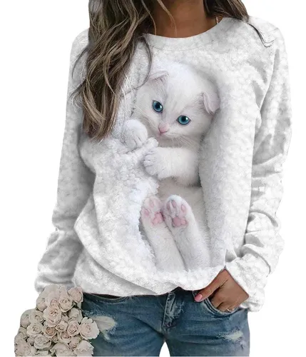 Bonita Sudadera 3d Para Ni a Con Forma De Gato Y Perro Meses sin