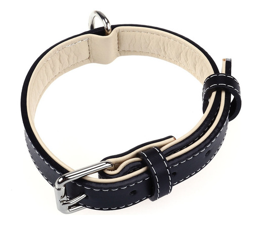 Collar De Piel Ajustable Para Perros Medianos Y Grandes, Col