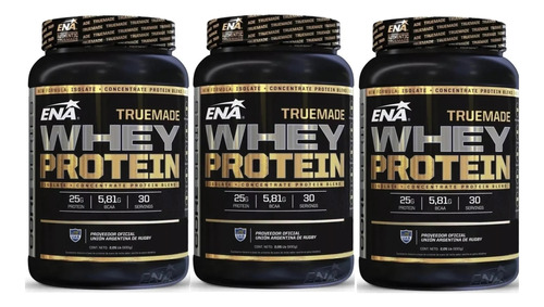 True Made Ena Whey Protein 1 Kg Proteina Pura Combo X 3