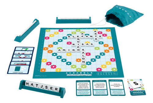 Scrabble Juego De Mesa 2 En 1 Colaborativo