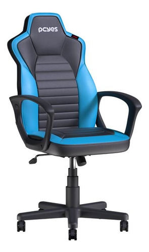 Cadeira Gamer Escritório - Mad Racer Sti Turbo - Pcyes Cor Azul Material Do Estofamento Malha De Poliuretano Acolchoada