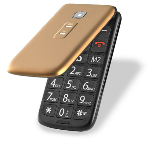 Celular Flip Vita Dual Chip Mp3 Dourado P9043 Multilaser