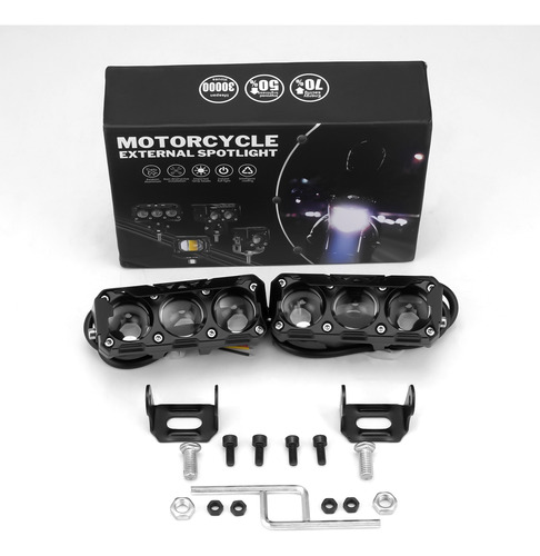 Faros Para Moto Auto 3 Modos, Faros Led Auxiliares 2pcs 70w