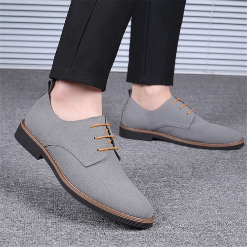 Imagen 5 de 7 de Zapatos Oxford Casuales De Moda Nubuck