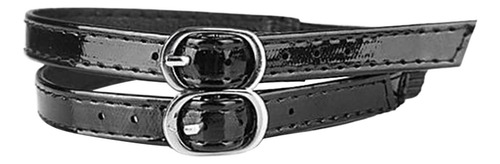 3 Fijador De Correa Para Zapatos, Tobillera De Espejo Negro