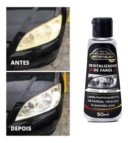 Limpa Farol Batom Black Farol Tira Amarelado Automotivo Cor Revitalizador