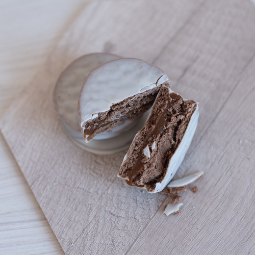 Alfajor 7cincuenta 750 Blanco C/dulce De Leche 6 Unidades
