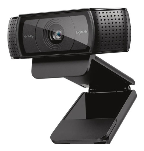 Cámara web Logitech C920 Pro Full HD 1080p en color negro