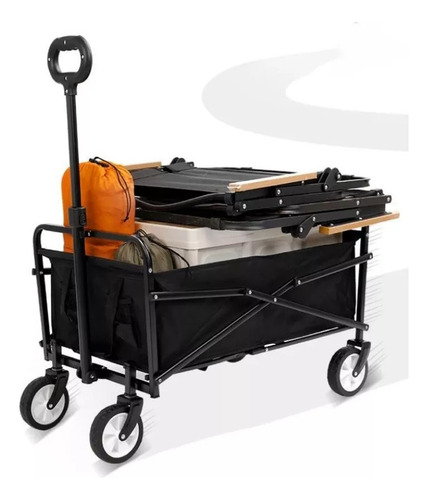 Carrito Vagon Plegable De Carga Multiusos Con Ruedas Camping
