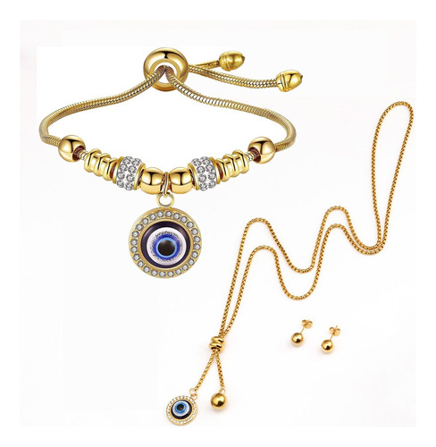 Pulsera Turcas Del Mal De Ojo Para Mujer Juego De 3 Piezas