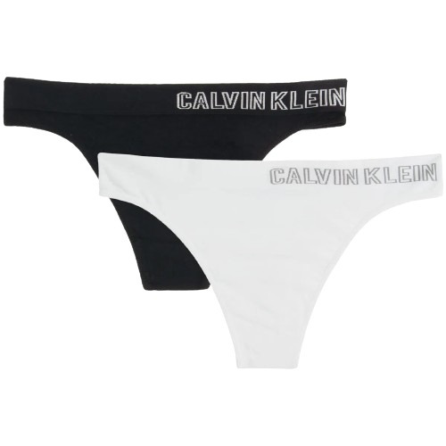 Kit Calcinha Calvin Klein Tanga 2 Peças Sem Costura Pkf14
