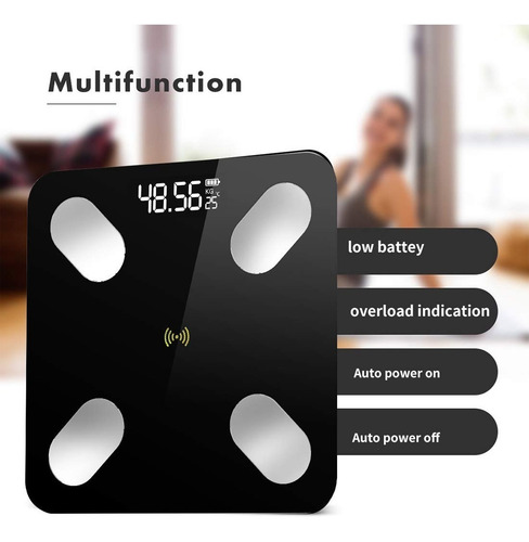 Imagen 2 de 7 de Báscula Digital Inteligente Con Bluetooth 4.0 Android/ios