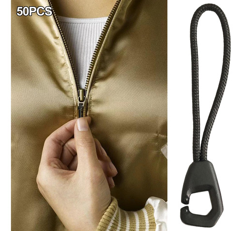 50 Piezas Sport Zipper Pulls Cord Zip Puller Slider