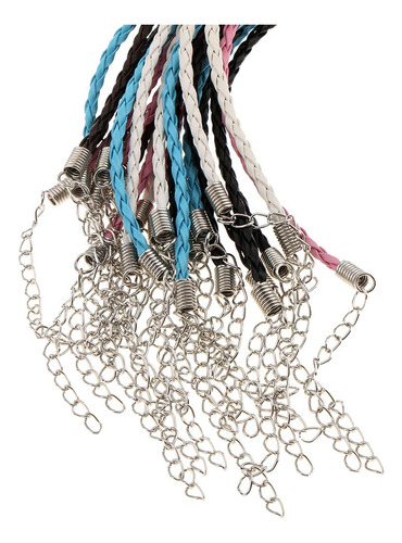 2 X 25 Pcs Cuerda Cuero Para Diy Collar