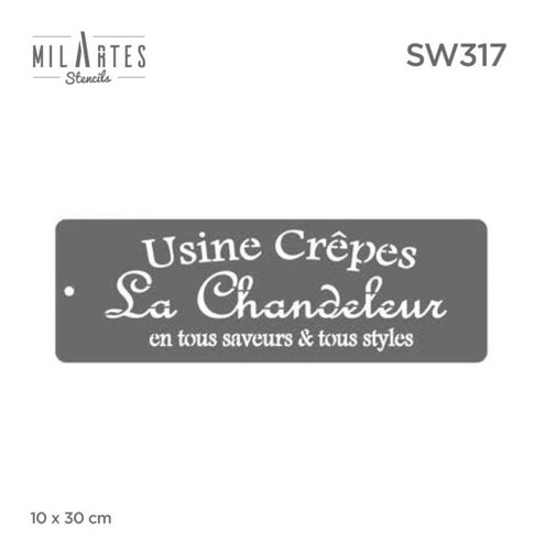 Mil Artes - Stencil Cocina 10 X 30cm - Sw317