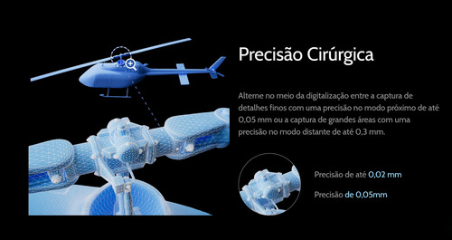 Scanner 3d Miraco - Para Todos Os Tipo De Peças - 0,05mm