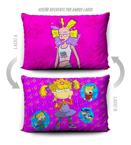 Imagen 5 de 5 de Funda De Almohada Rugrats Angelica 70x45cm Vudú Love