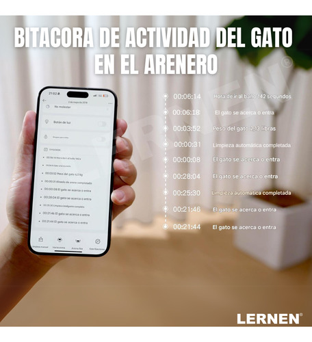 Arenero Inteligente Para Gatos Con Wifi Y Aplicación