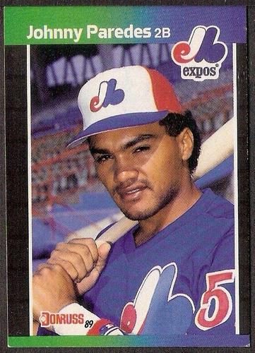 ( Geraval ) Barajita Johnny Paredes Donruss 1989