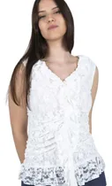 Comprar Blusa Musculosa Encaje Tull Apliques Dama Fiesta Vs. Modelos