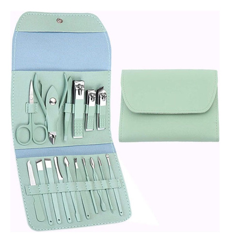 Set De Corta Uñas Acero Inoxidable Alta Calidad Cartera