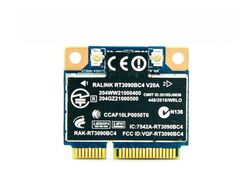 Mini Pci Wireless Hp G42 271br Rt3090bc4 V020a Bluetooth