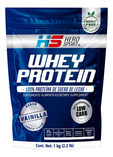 Whey Protein Vainilla 1 Kg Hero Sport