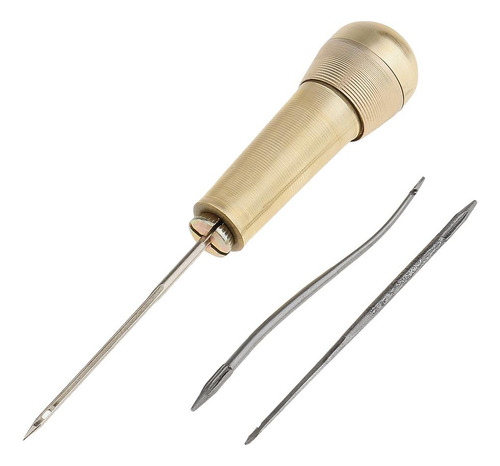 3x Kit De Herramientas De Reparación De Calzado Con Punzón