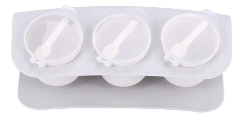 Plastic Spick Rack Kitchen Seasoning Box Spices-grey