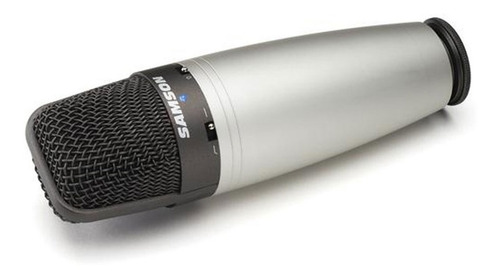 Micrófono Samson C03 condensador supercardioide plateado/negro