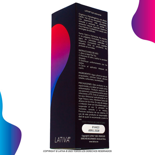 Lubrificante e gel íntimo Lativa Térmico 120mL 152g