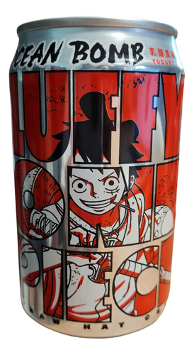 Soda Sabor Yogurt X330ml Ocean Bomb - One Piece - Luffy