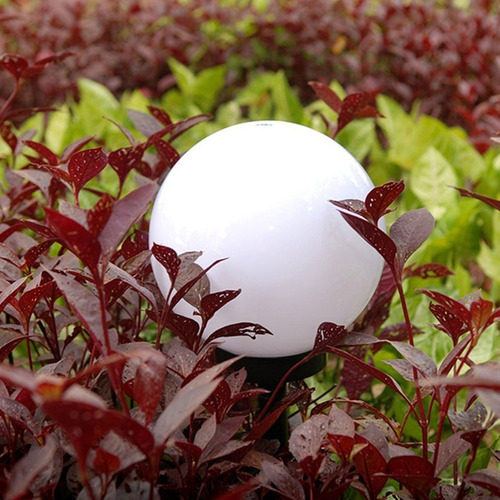 4 Luces Solares Jardín Led, Lámpara De Camino Patio Esférico