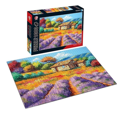 Rompecabezas Puzzle 1000 Piezas Campo Colores Paisaje Juego