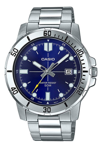Reloj Casio Mtp-vd01d Hombre Acero Calendario 100% Original