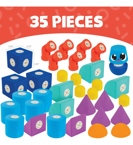 Bloques De Espuma Blockaroo Castle Set Stem, Juguete Preesco