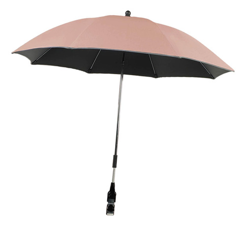 Guarda-sol De Bebê Universal Para Caber Carrinho De Rosa