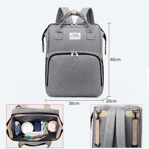 Mochila Impermeable Multifunción 5 En 1 Para Pañales Plegabl